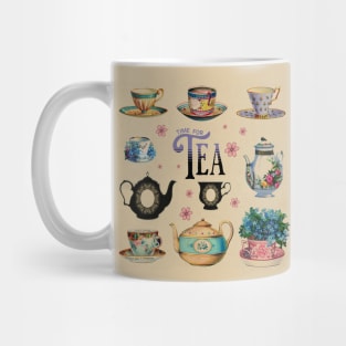 Time for Tea - Vintage Tea Illustrations Mug